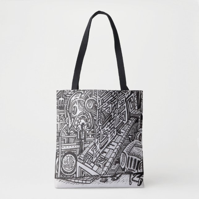 Bolsa Tote As Mandíbulas do Destino (Frente)