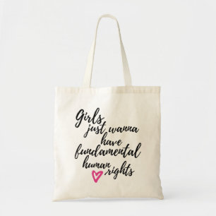 Bolsa Tote As meninas apenas querem ter direitos humanos