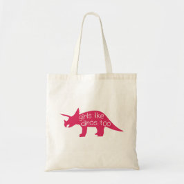 Bolsa Tote As meninas gostam da sacola de Dinos demasiado -