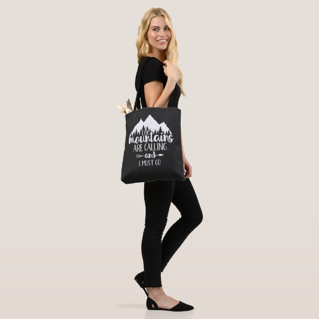 Bolsa Tote As Montanhas Estão Chamando e Eu Devo Ir (No(a) Modelo)