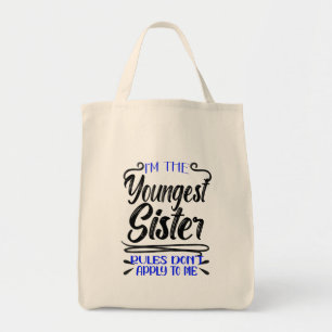 Bolsa Tote As regras da irmã mais nova não se aplicam a mim, 