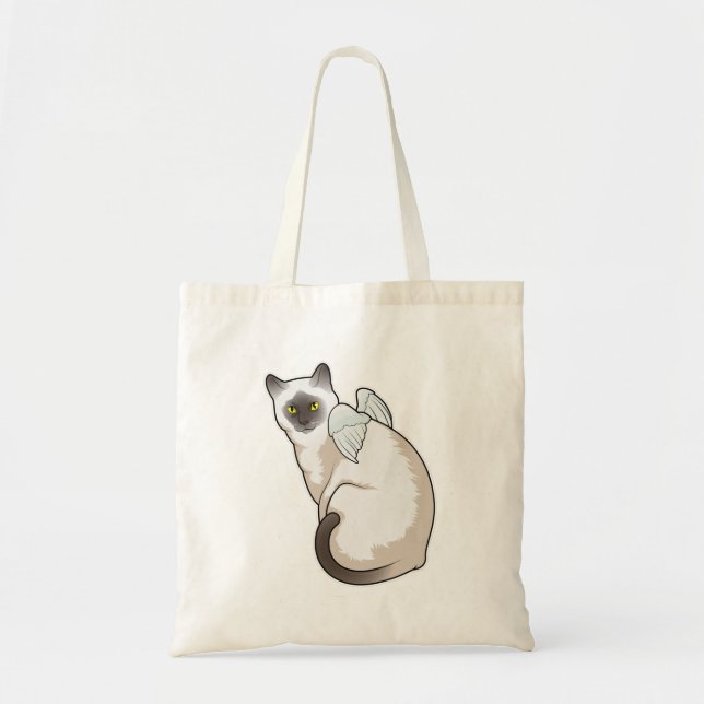 Bolsa Tote Asas de anjo de gato (Frente)
