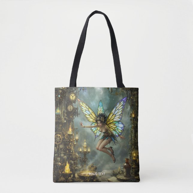Bolsa Tote Asas de Borboleta Pixie Fofa Fantasia (Frente)