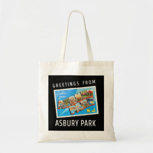 Bolsa Tote Asbury Park New Jersey NJ Viagem Souvenir Gift Pos