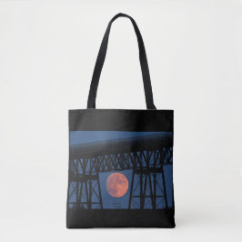 Bolsa Tote Ascensão de Lua sob a Ponte Walkway