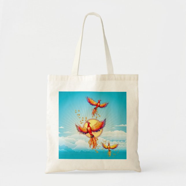 Bolsa Tote Ascensão do Pássaro Fogo Phoenix (Frente)