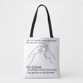 Bolsa Tote ASL Design - Rule of Thumb