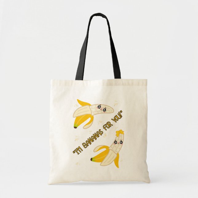 Bolsa Tote aspas bananas (Frente)