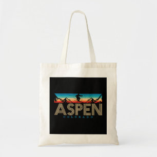 Bolsa Tote Aspen Colorado Ski - Vintage Souvenir Mountain Ski