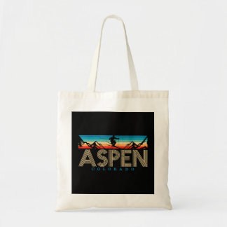 Bolsa Tote Aspen Colorado Ski - Vintage Souvenir Mountain Ski