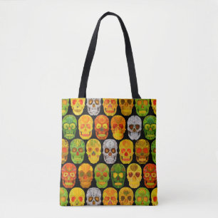 Bolsa Tote Aspen Leaf Skulls padrão sem falhas 2018