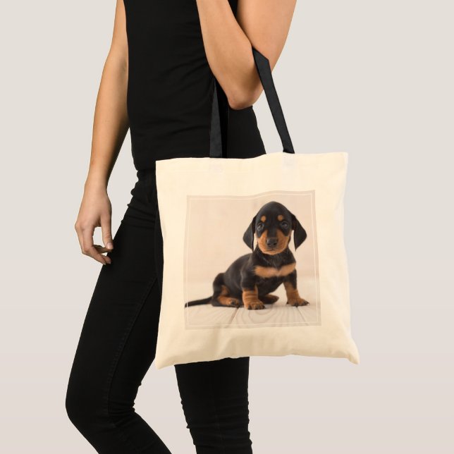 Bolsa Tote Assento diminuto do Dachshund (Frente (produto))
