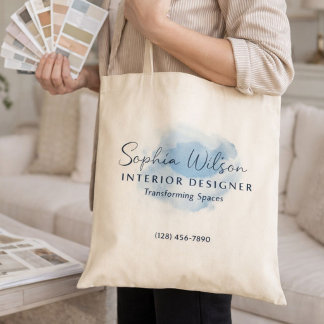 Bolsa Tote Assinatura de Cores d'água para Empresas Profissio