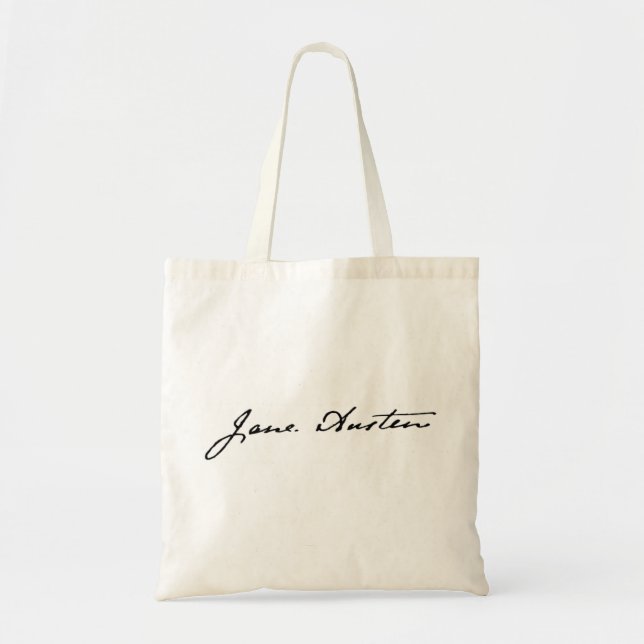 Bolsa Tote Assinatura de Jane Austen (Frente)