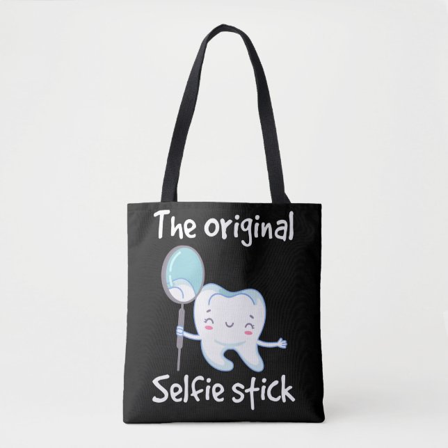Bolsa Tote Assistente dentário de dentista engraçado (Frente)
