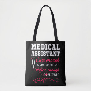 Bolsa Tote Assistente Médico Enfermeiro Cute Interromper Feb