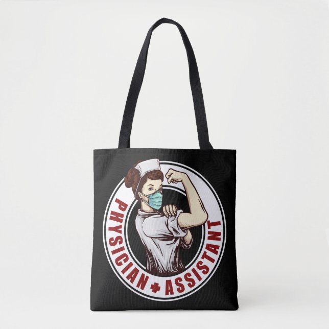 Bolsa Tote Assistente Médico Rosie The Riveter (Frente)