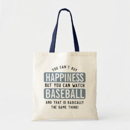 Bolsa Tote Assistir Baseball é Felicidade Beisebol Engraçado