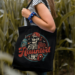 Bolsa Tote Assombrado Por 67 Meme Engraçado De Halloween Seis