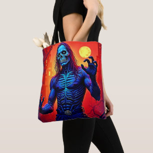 Bolsa Tote Assombrando O Demônio Zombie Na Design Da Cidade