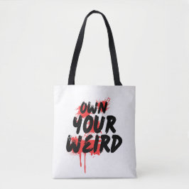 Bolsa Tote Assuma Seu Estilo Diferente - Tipografia Grunge Ne