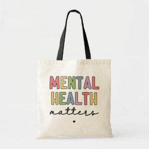 Bolsa Tote Assuntos de Saúde Mental Sensibilização para a s