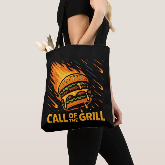 Bolsa Tote Asteroide Burger Call Of The Grill (Close Up)
