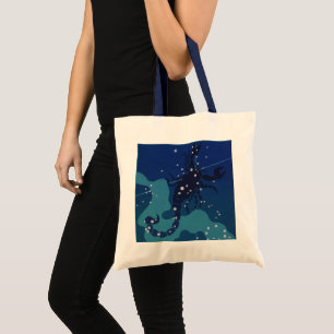 Bolsa Tote Astrologia Vintage Zodiac, Constelação Scorpio