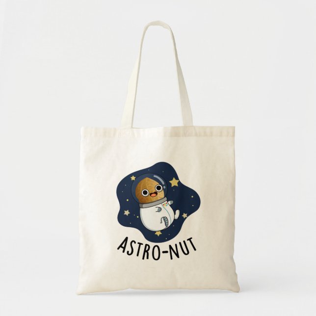 Bolsa Tote Astronauta Astronauta Engraçado de Noz Astro (Frente)