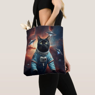 Bolsa Tote Astronauta de Gatos Galácticos