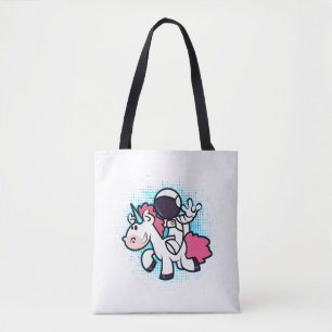 Bolsa Tote Astronauta do Unicórnio