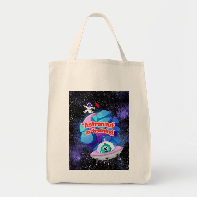 BOLSA TOTE ASTRONAUTA EM TREINAMENTO (Frente)