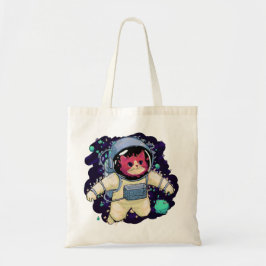 Bolsa Tote Astronauta Gato Colorido