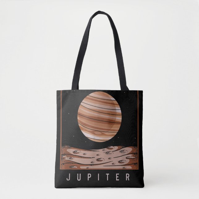Bolsa Tote Astronomia do Planeta Júpiter da Galáxia Exterior (Frente)