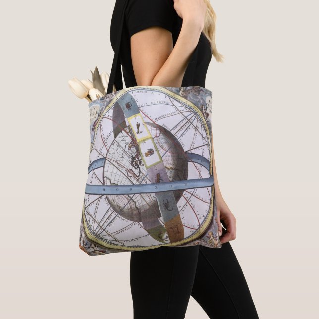 Bolsa Tote Astronomia Vintage, Celestial por Andreas Cellariu (Close Up)