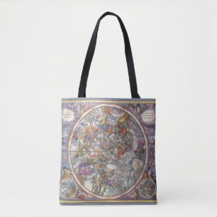 Bolsa Tote Astronomia Vintage, Mapa de Constelações Cristãs