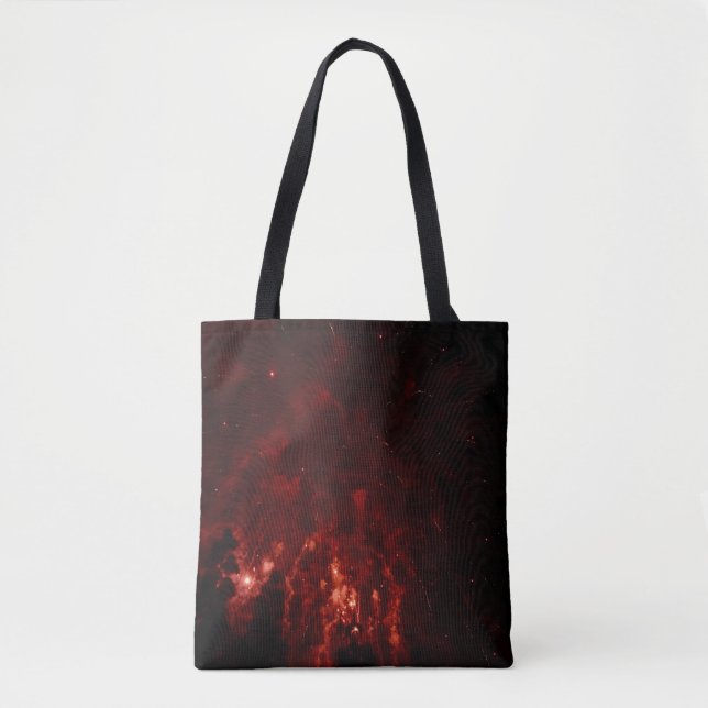 Bolsa Tote Ataques vermelhos à noite (Frente)