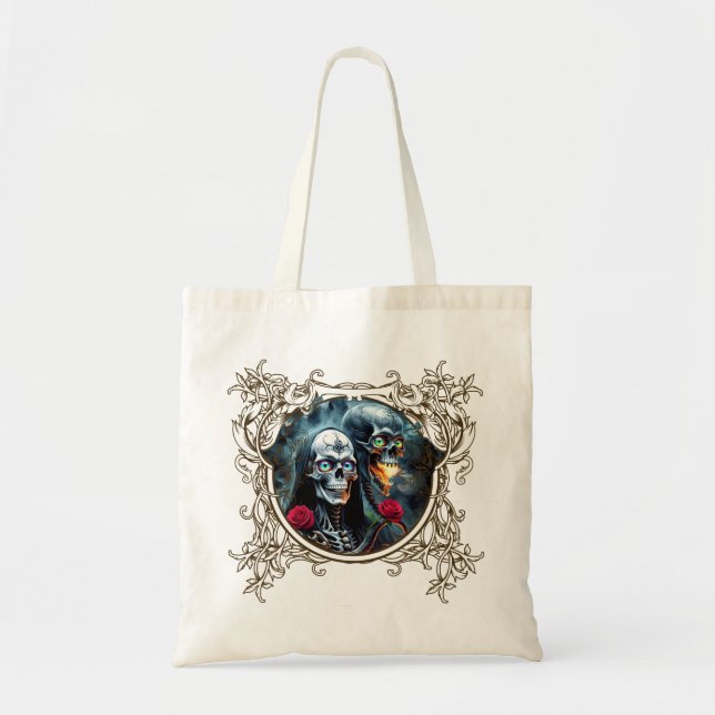 Bolsa Tote Até a Morte, Além da Eternidade.  (Frente)