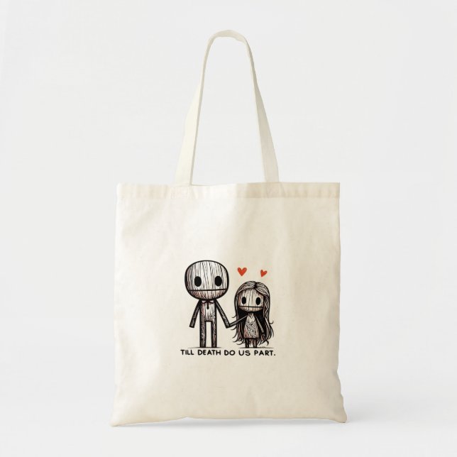 Bolsa Tote Até a morte nos deixar clássicos - Quota Engraçada (Frente)