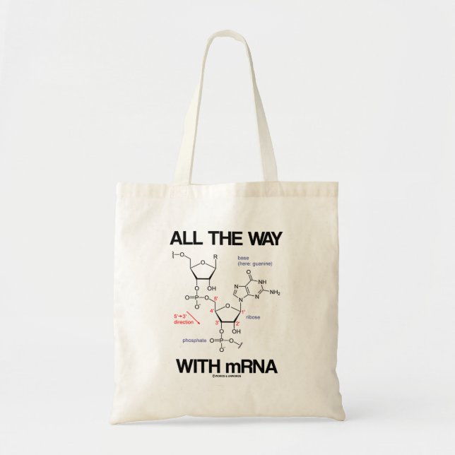 Bolsa Tote Até ao fim com RNA Messenger RNA Molecular Bio (Frente)