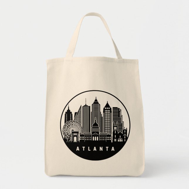 Bolsa Tote Atlanta Georgia Skyline (Frente)