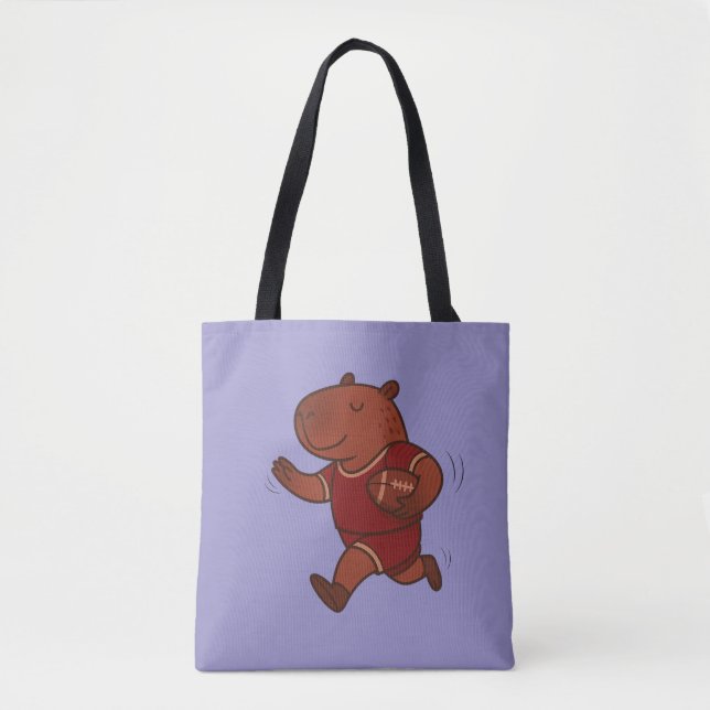 Bolsa Tote atleta capybara esportiva capybara (Frente)