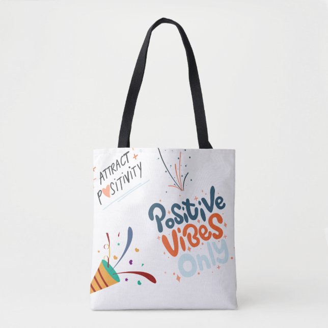 Bolsa Tote atrair positividade (Frente)