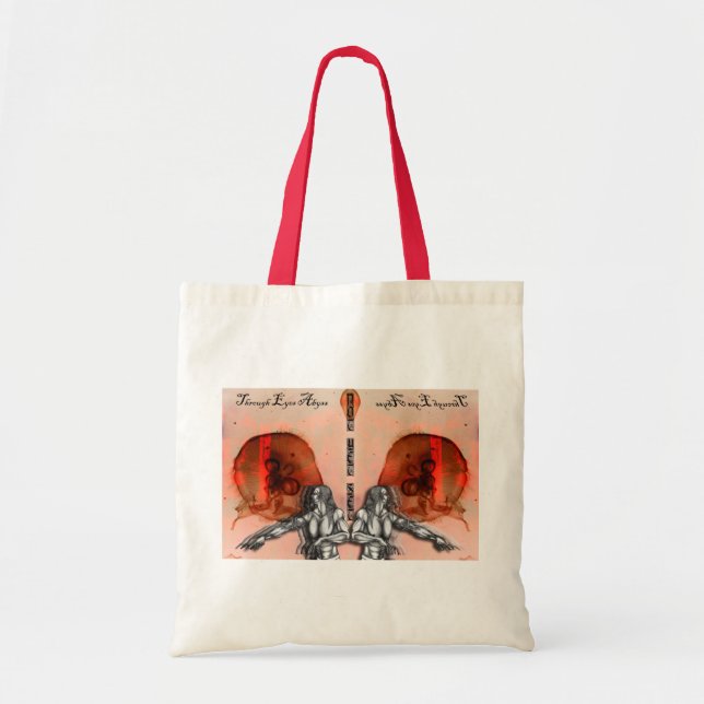 Bolsa Tote "Através do Abismo dos Olhos" Merch (Frente)