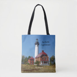 Bolsa Tote Au Sable Lighthouse por todo o saco