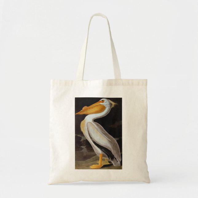 Bolsa Tote Áudio: Excelente branco pelicano (Frente)