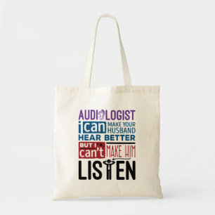 Bolsa Tote Audiologista Engraçado Pode Ajudar O Marido A Ouv