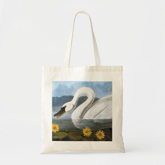 Bolsa Tote Audubon: Cisne comum (Frente)
