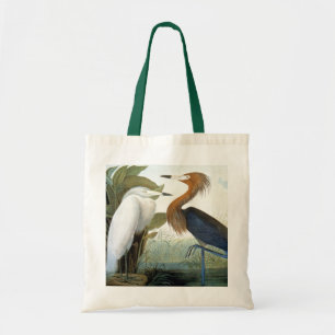 Bolsa Tote Audubon: Egret avermelhado ou garça-real roxa