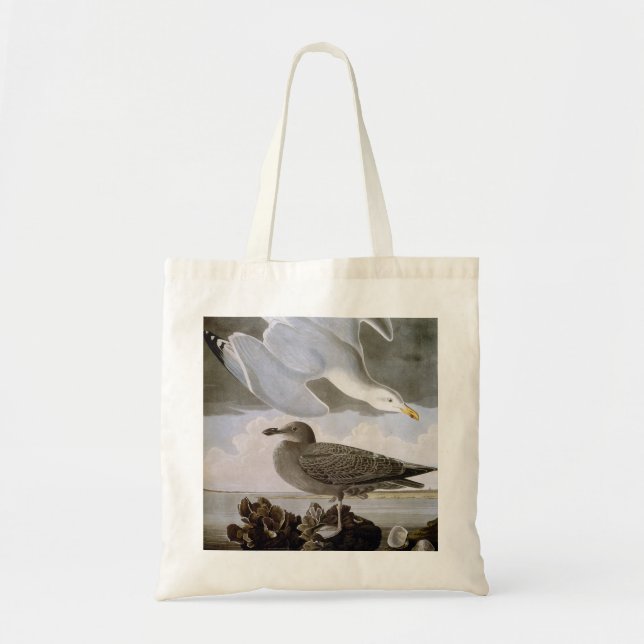 Bolsa Tote Audubon: Gaivota de arenques (Frente)